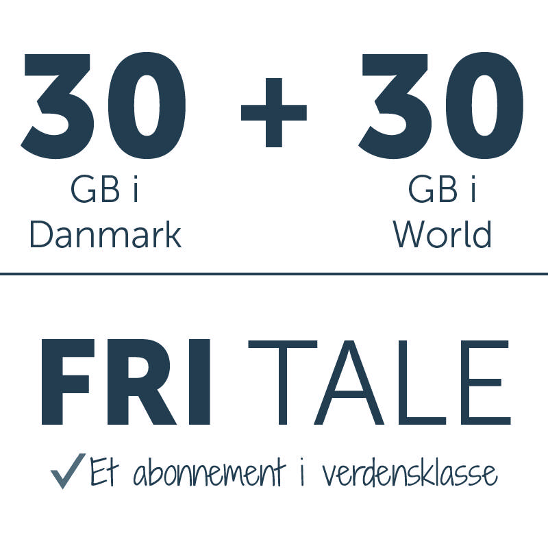 Fri tale + 30 GB i DK + 30 GB i World 5G 