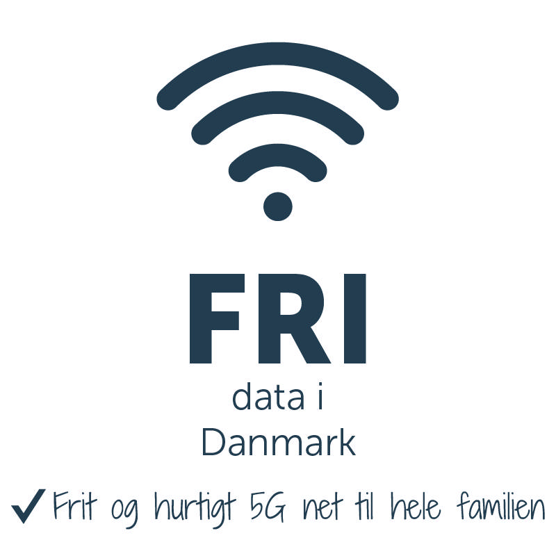 5G Mobilt Bredbånd med fri data i DK + 0 GB i EU 
