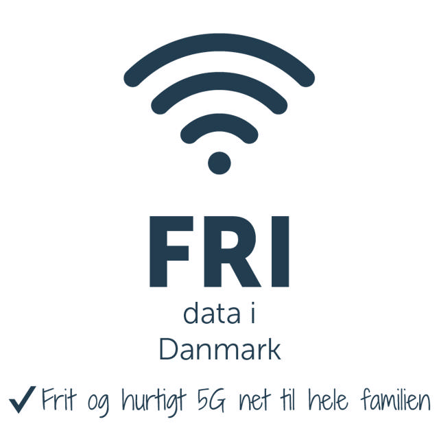 5G Mobilt Bredbånd med fri data i DK + 0 GB i EU 