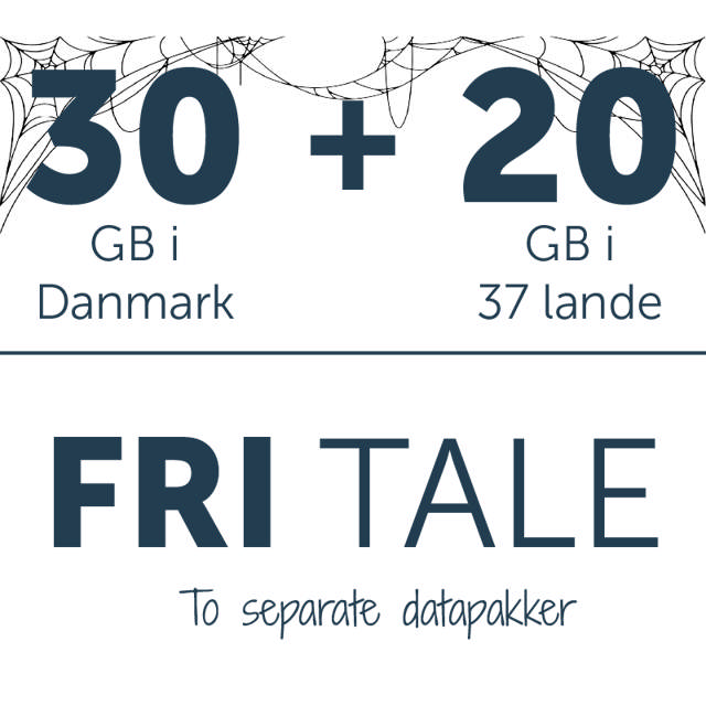Fri tale + 30 GB i DK + 20 GB i EU 5G